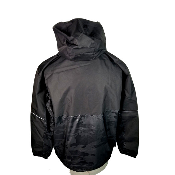 Mountain Club CAMOUFLAGE Black Gray Men's Jacket Size L PIT TO PIT 24 IN - Picture 7 of 10